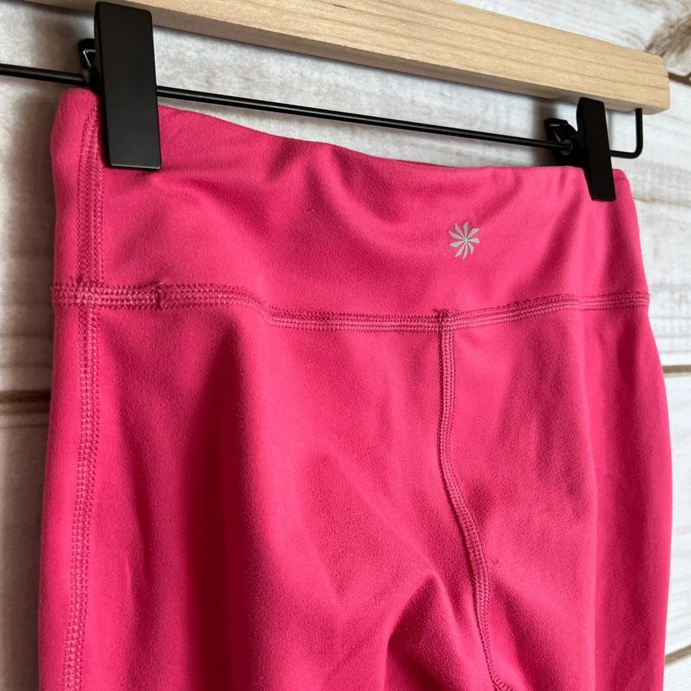 Athleta Girl High Rise‎ Chit Chat Flare Pants Kids Size S/7 Pink Athletic